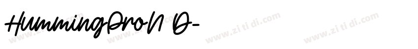 HummingProN D字体转换